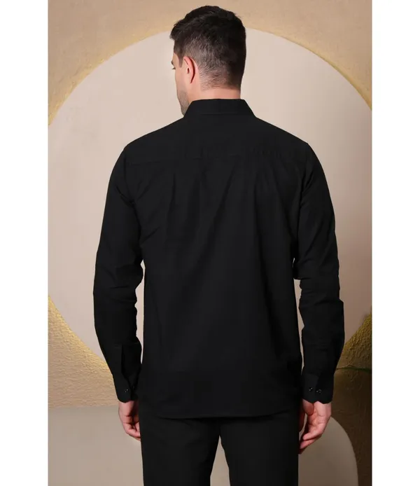 Black_Cotton_Striped_Shirt_For_Men