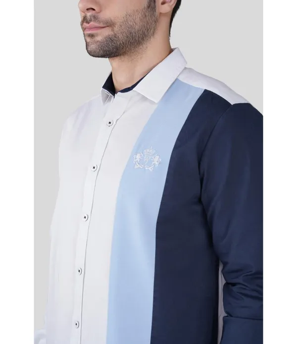 White__Cotton_Embroidered_Shirt_For_Men