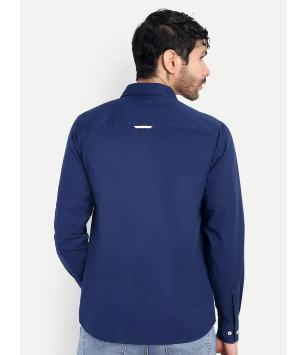 Blue__Cotton_Striped_Shirt_For_Men