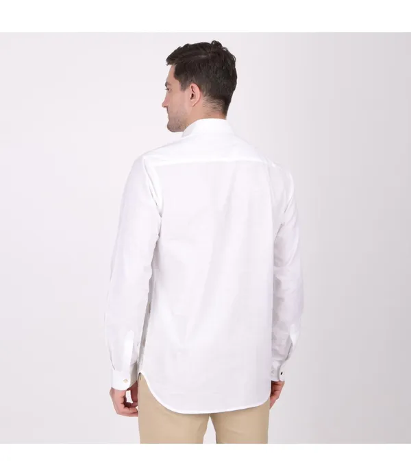 White__Cotton_Embroidered_Shirt_For_Men