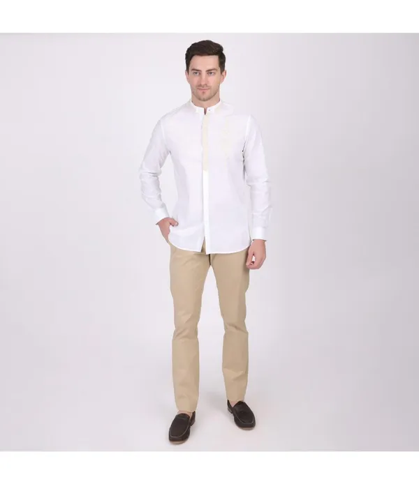 White_Cotton_Embroidered_Shirt_For_Men