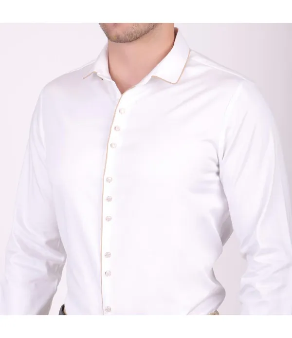 White__Cotton_Blend_Solid_Shirt_For_Men