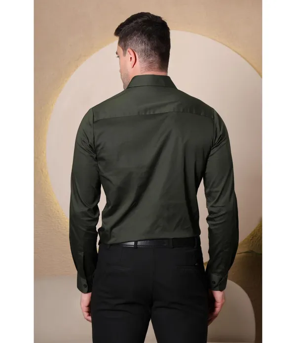 Green_Cotton_Blend_Full_Sleeve_Shirt_For_Men