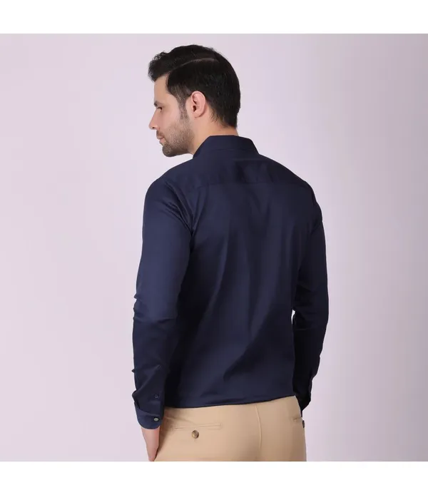 Blue_Cotton_Blend_Full_Sleeve_Shirt_For_Men