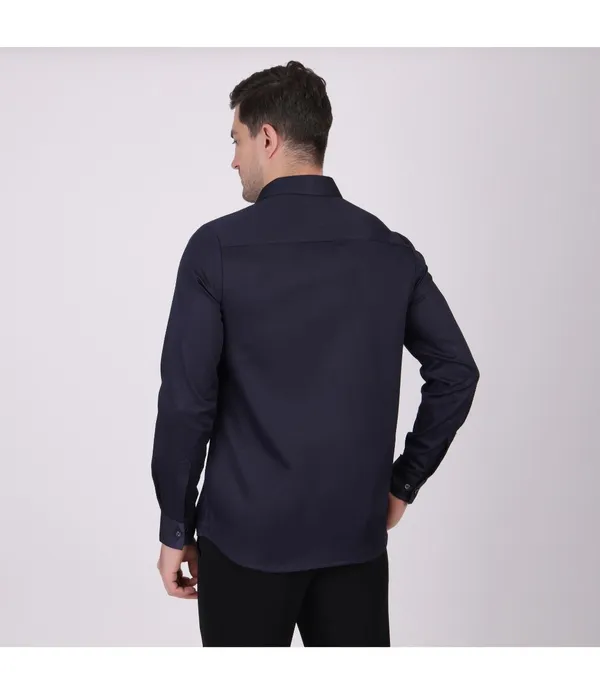Blue_Cotton_Blend_Full_Sleeve_Shirt_For_Men