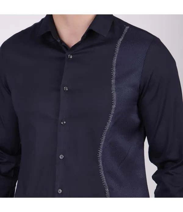 Blue_Cotton_Blend_Full_Sleeve_Shirt_For_Men