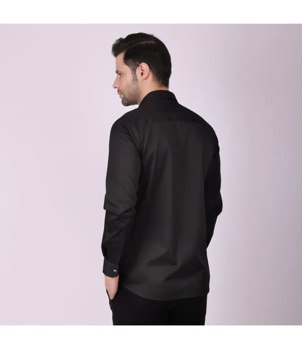 Black_Cotton_Full_Sleeve_Shirt_For_Men
