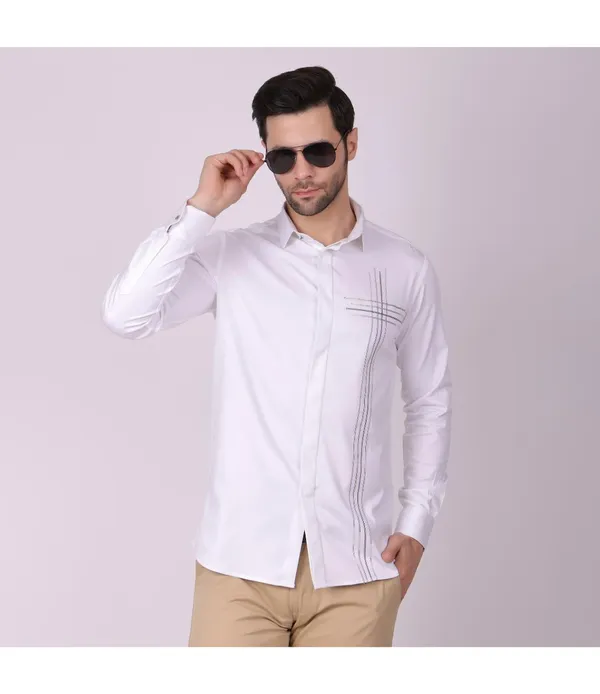 White_Cotton_Full_Sleeve_Shirt_For_Men