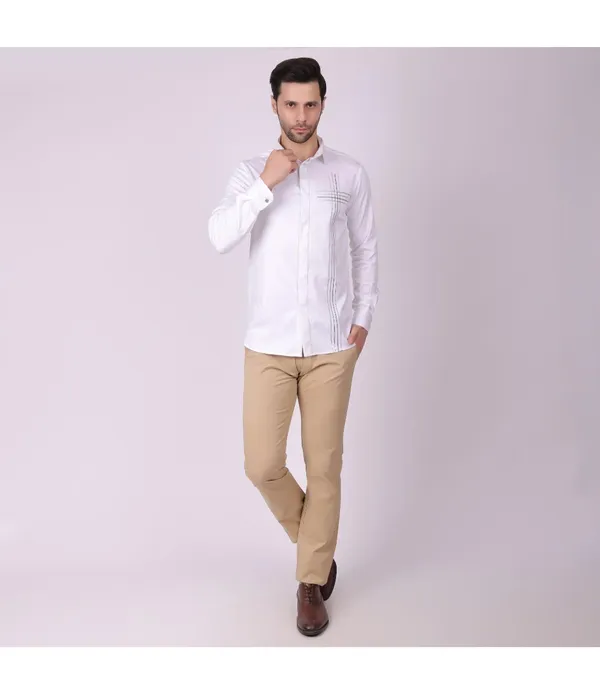 White_Cotton_Full_Sleeve_Shirt_For_Men