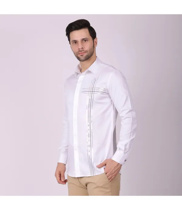 White_Cotton_Full_Sleeve_Shirt_For_Men