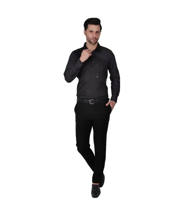 Black_Cotton_Full_Sleeve_Shirt_For_Men