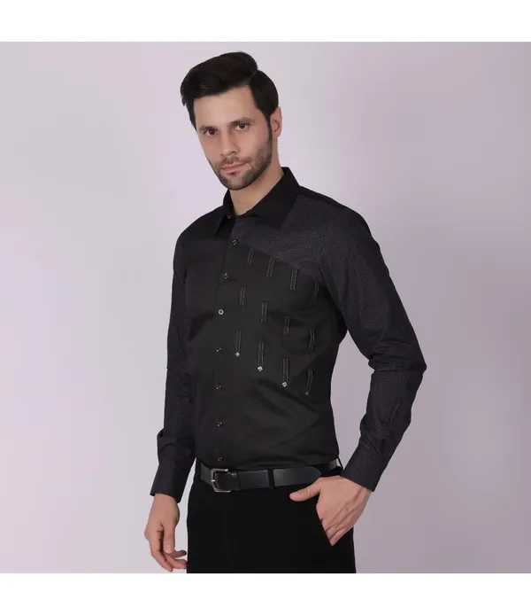 Black_Cotton_Full_Sleeve_Shirt_For_Men