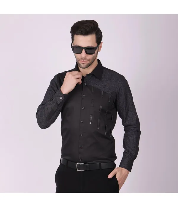 Black_Cotton_Full_Sleeve_Shirt_For_Men