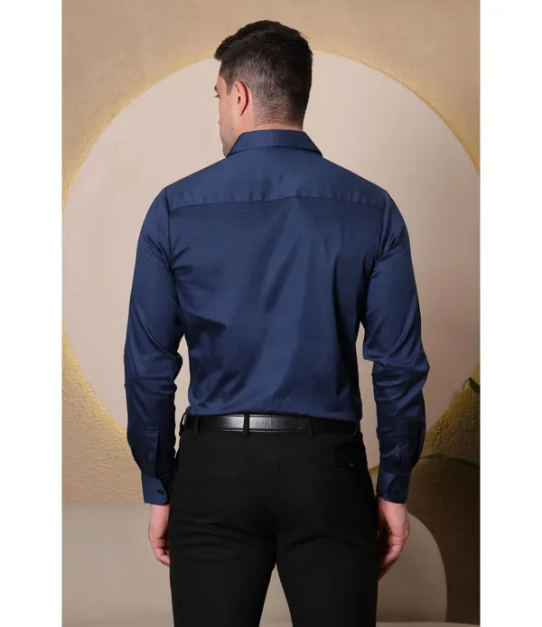 Blue_Polycotton_Full_Sleeve_Shirt_For_Men