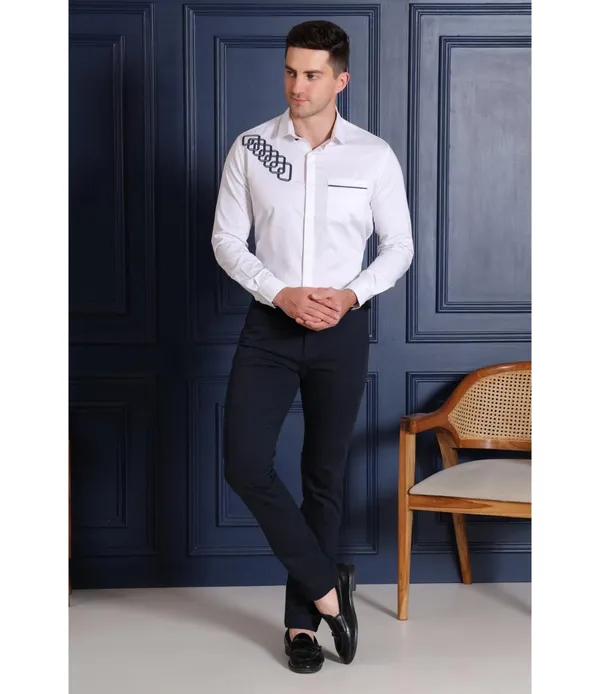 White_Polycotton_Full_Sleeve_Shirt_For_Men