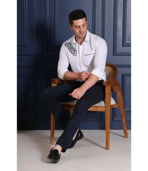 White_Polycotton_Full_Sleeve_Shirt_For_Men