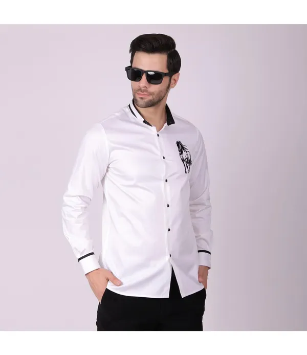 Whie_Cotton_Blend_Full_Sleeve_Shirt_For_Men
