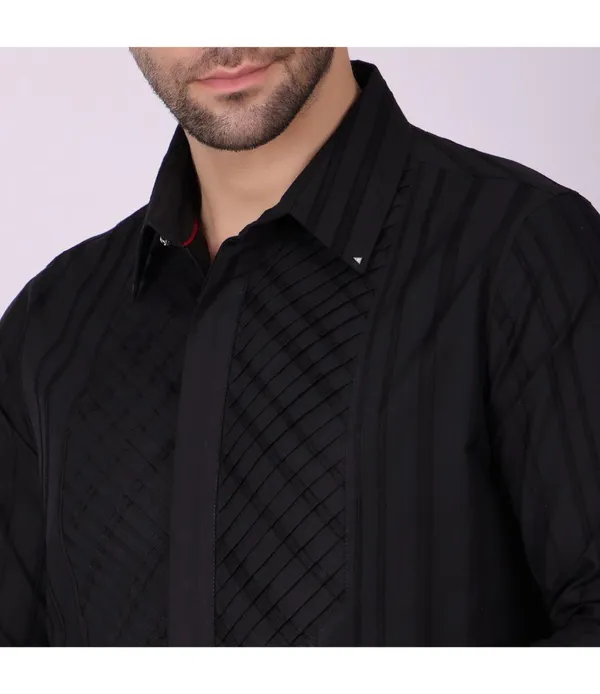 Black_Cotton_Full_Sleeve_Shirt_For_Men