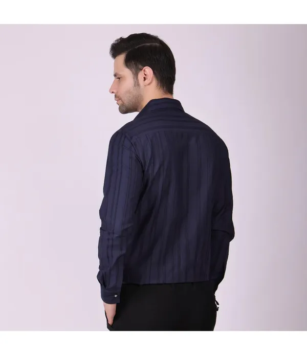 Blue_Cotton_Full_Sleeve_Shirt_For_Men
