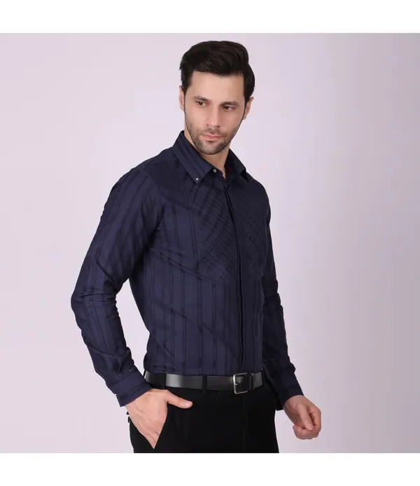 Blue_Cotton_Full_Sleeve_Shirt_For_Men
