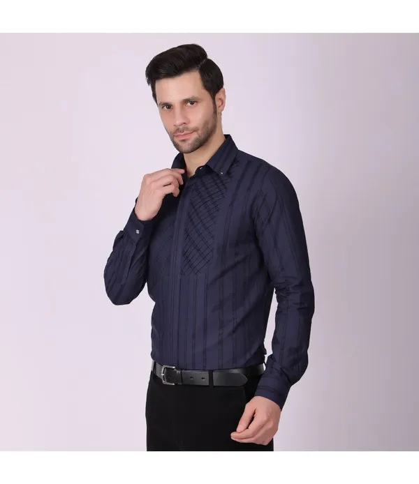 Blue_Cotton_Full_Sleeve_Shirt_For_Men