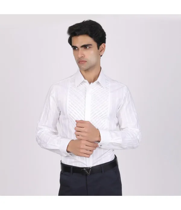 White_Cotton_Full_Sleeve_Shirt_For_Men