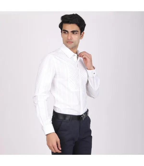 White_Cotton_Full_Sleeve_Shirt_For_Men