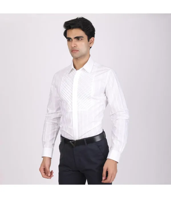 White_Cotton_Full_Sleeve_Shirt_For_Men