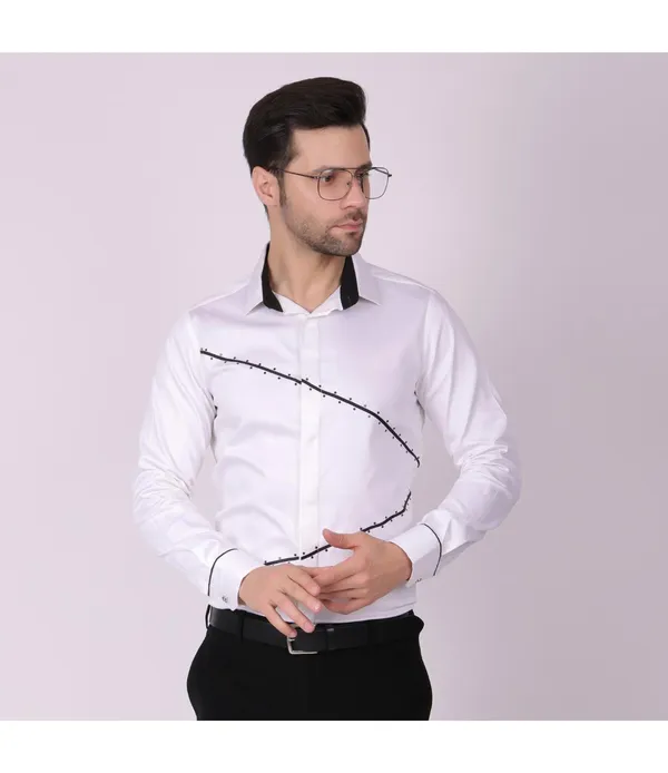 White__Cotton_Blend_Lace_Work_Shirt_For_Men