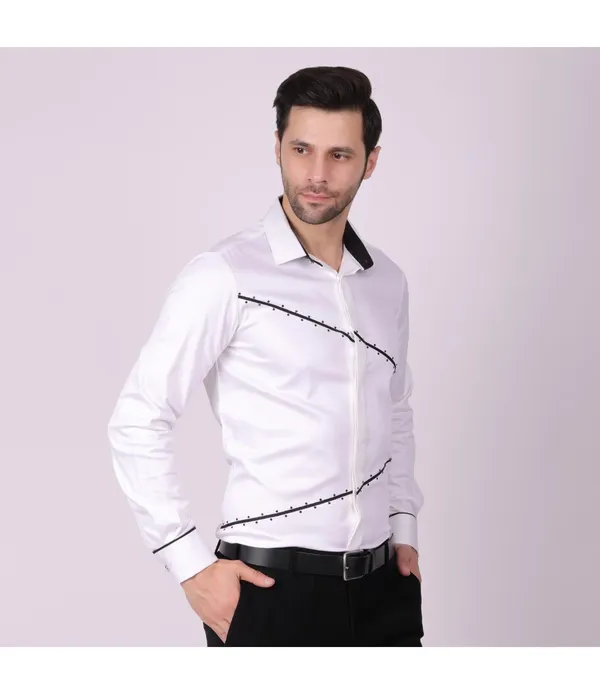 White__Cotton_Blend_Lace_Work_Shirt_For_Men