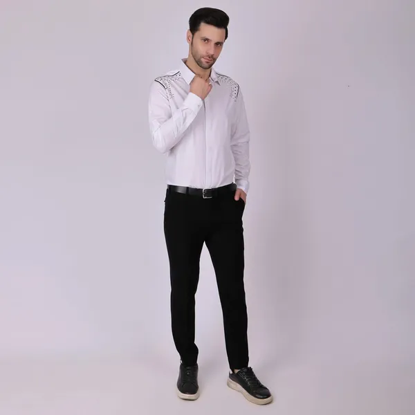 Pier_Seven_Embroidered_Cotton_Blend_Men's_Slim_Fit_Full_Sleeve_Shirt-_White_(PWY013)