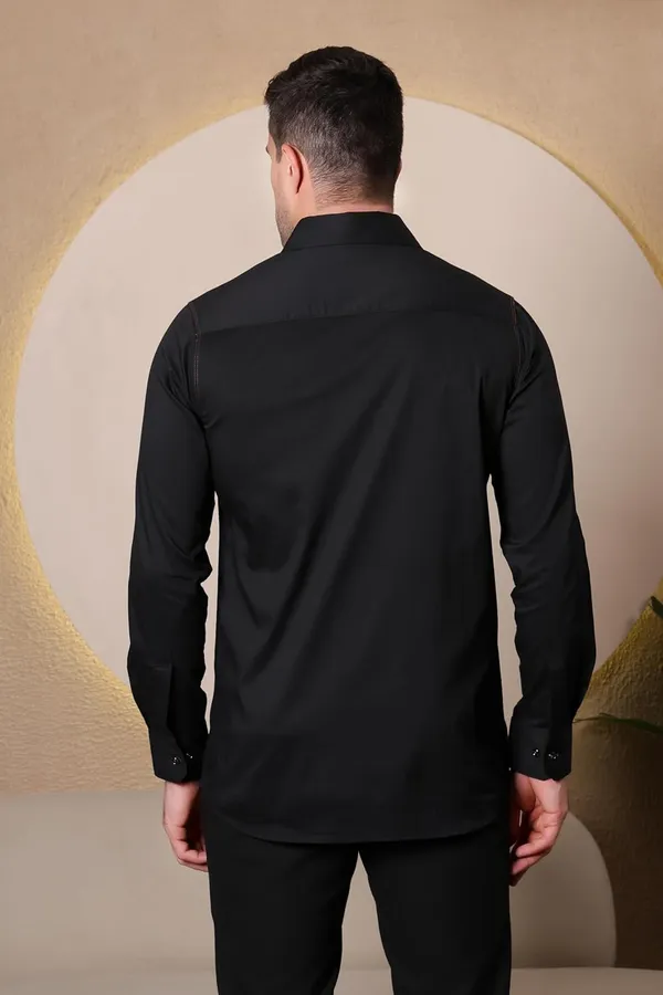 Pier_Seven_Embroidered_Cotton_Blend_Men's_Slim_Fit_Full_Sleeve_Shirt_-_Black_(PWY066)