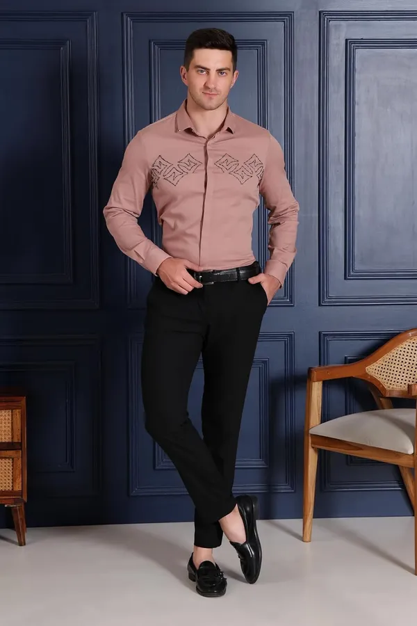 Pier_Seven_Embroidered_Cotton_Blend_Men's_Slim_Fit_Full_Sleeve_Shirt_-_Nude_(PWY200)