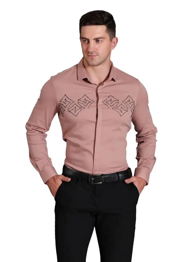 Pier_Seven_Embroidered_Cotton_Blend_Men's_Slim_Fit_Full_Sleeve_Shirt_-_Nude_(PWY200)