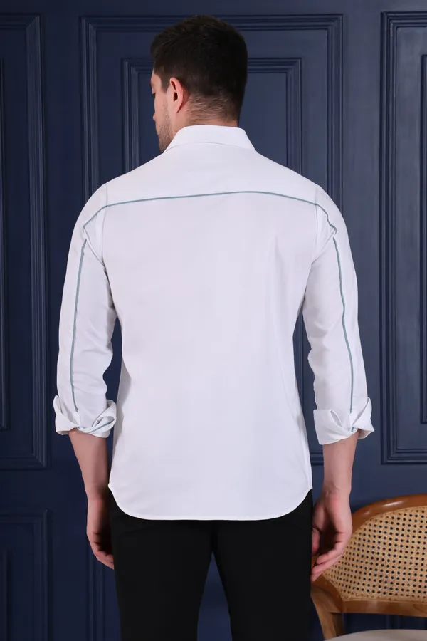 Pier_Seven_Men's_Premium_White_Slim-Fit_Cotton_Blend_Shirt_with_elegant_Floral_Chest_Embroidery