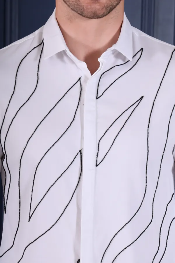 Pier_Seven_Mens_White_Cotton_Blend_hand_embroidered_Slim_Fit__Shirt