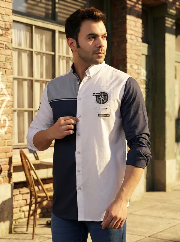 White_Cotton_Printed_Shirt_For_Men