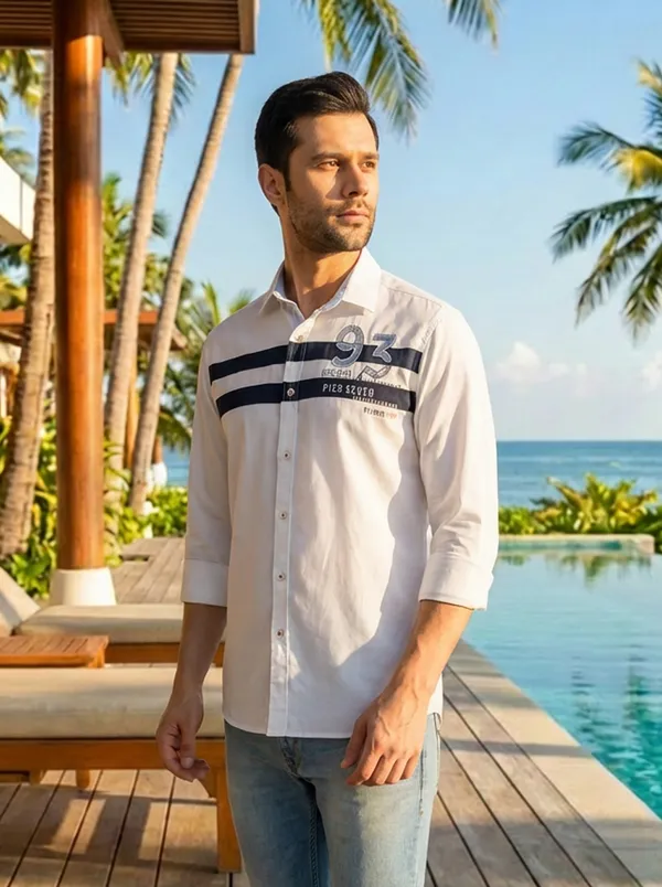 White_Cotton_Striped_Shirt_For_Men