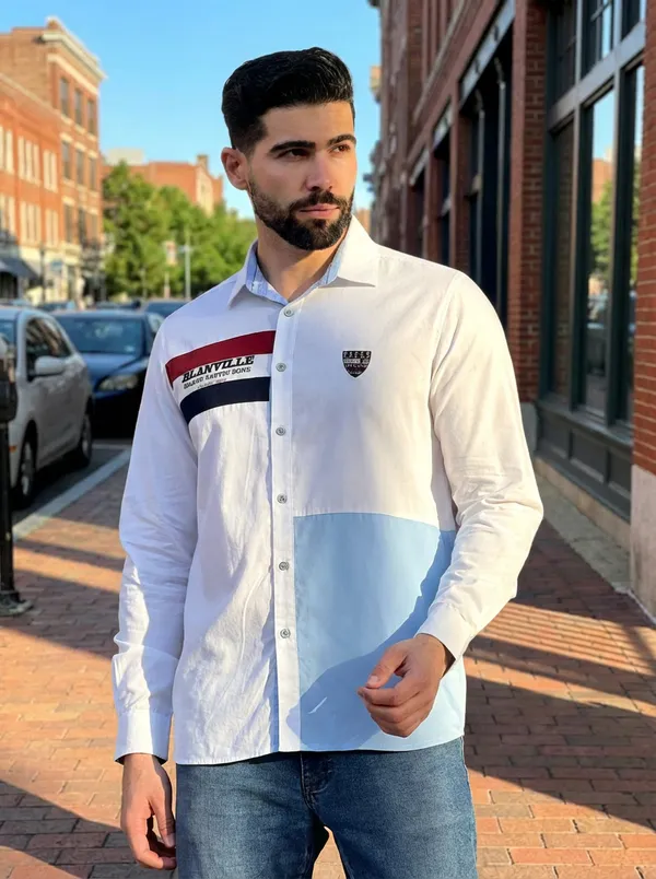 White_Cotton_Full_Sleeve_Shirt_For_Men
