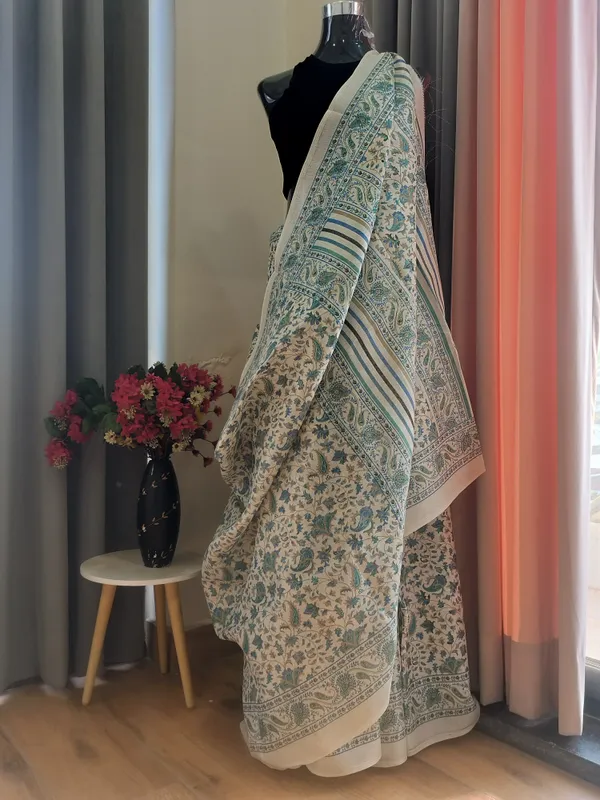 Beige_Printed_Khadi_Cotton_Flare_For_Women