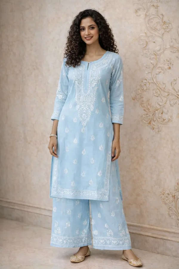 Blue_Chanderi_2_Peice_Suit_Set