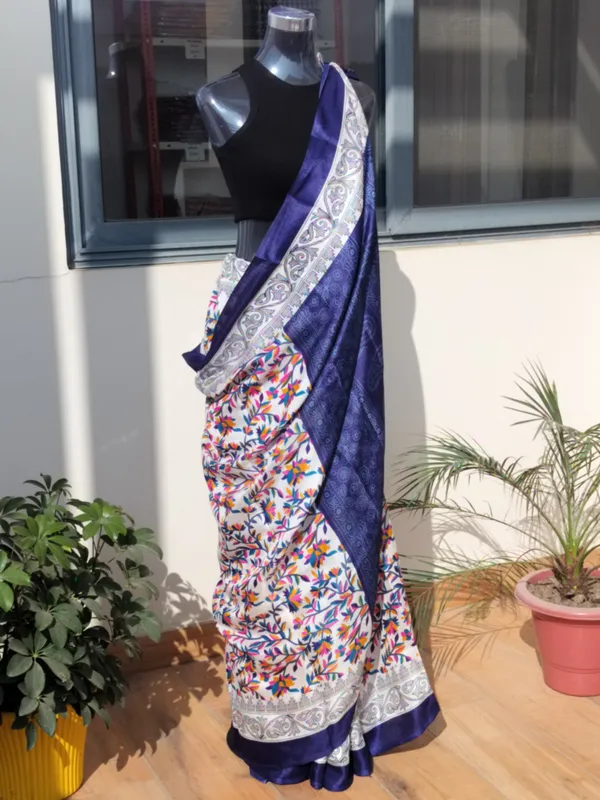Dark_Blue_Pashmina_Saree_For_Women
