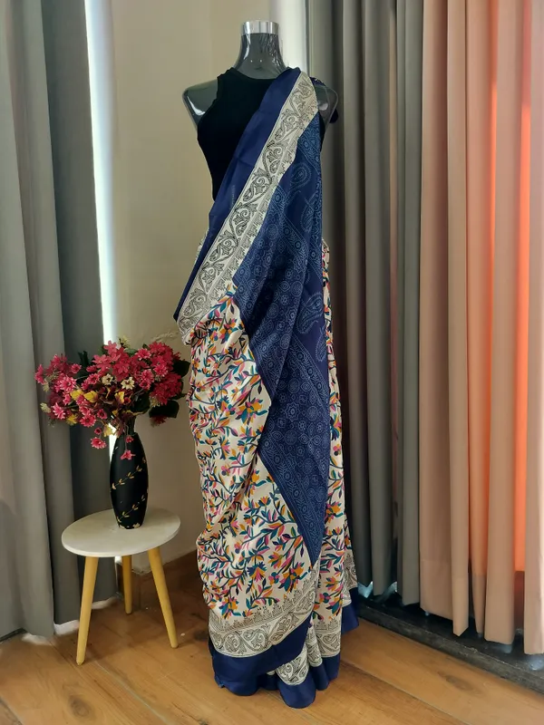 Dark_Blue_Pashmina_Saree_For_Women