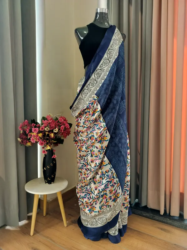 Dark_Blue_Pashmina_Saree_For_Women