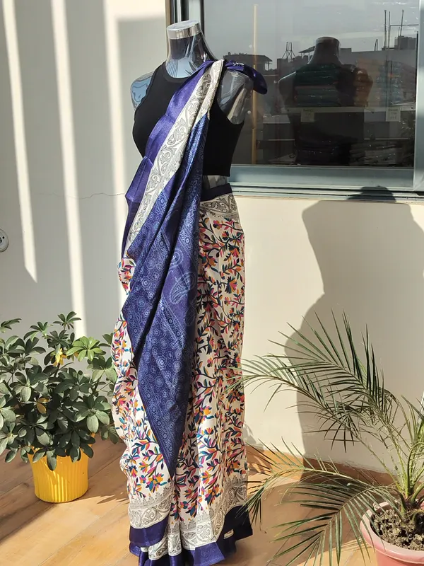 Dark_Blue_Pashmina_Saree_For_Women