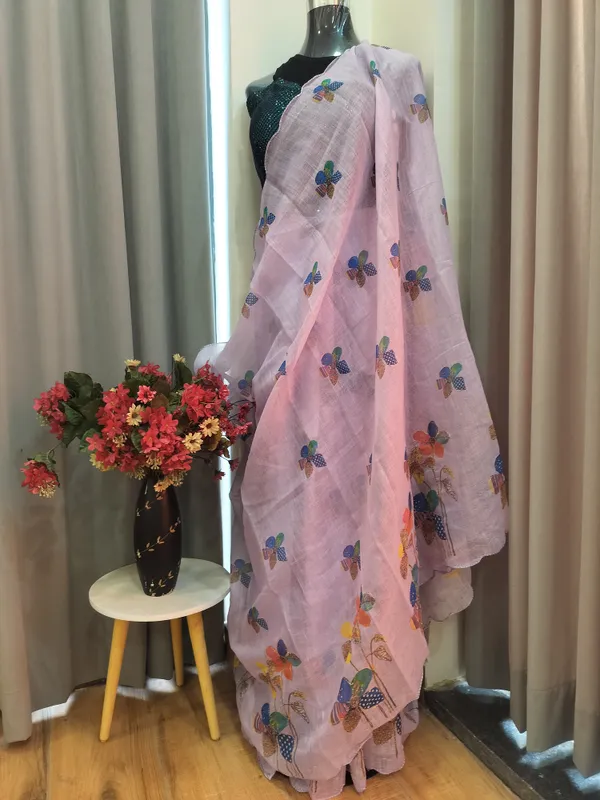 Lilac_Cotton_Lily_Charm_Saree_For_Women