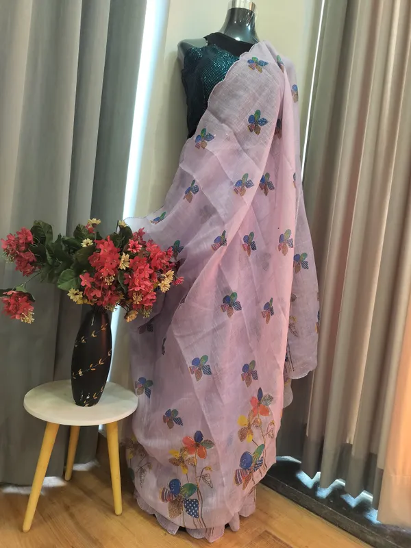 Lilac_Cotton_Lily_Charm_Saree_For_Women