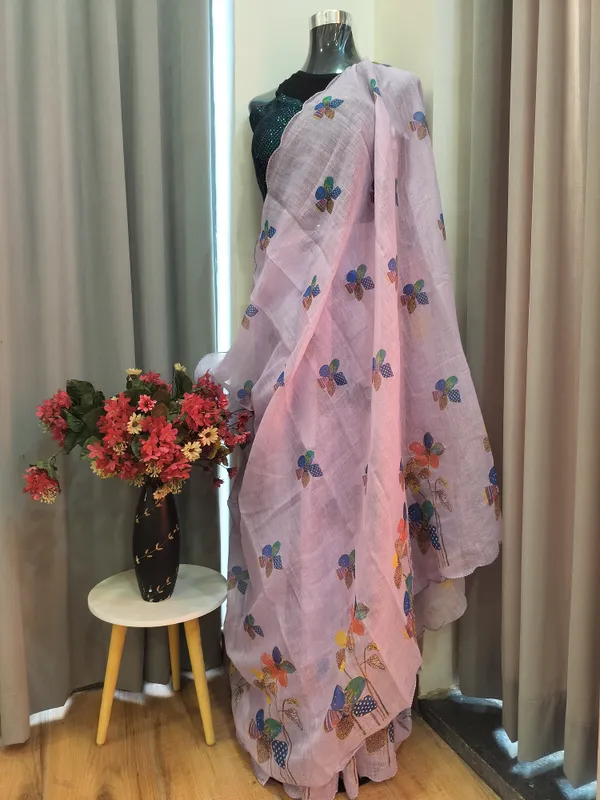Lilac_Cotton_Lily_Charm_Saree_For_Women