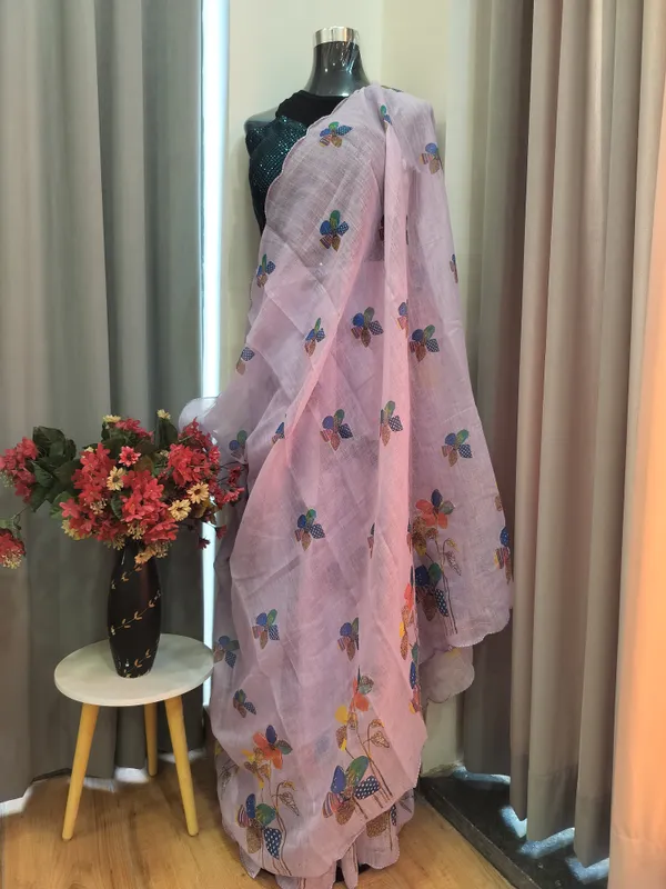 Lilac_Cotton_Lily_Charm_Saree_For_Women