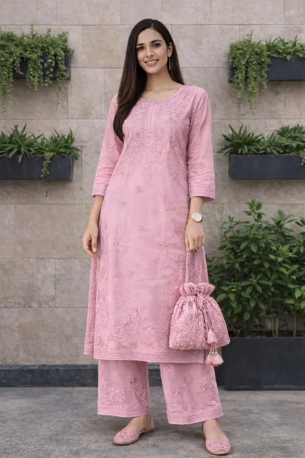 Premium_Pink_Chanderi_2_Peice_Suit_Set